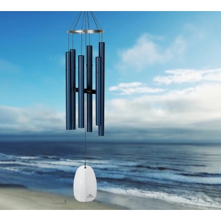 CARILLON VENT PARADIS BLEU 6 tubes 81cm