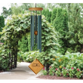 CARILLON VENT MERCURE VERT GRIS 5tub35cm
