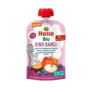 GOURDE DINO DANCE POMME MYRTILLE  100g