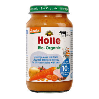 PETIT POT VEAU LEGUMES LENTILLES  220g