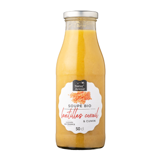 SOUPE LENTILLES CORAIL CUMIN   48cl