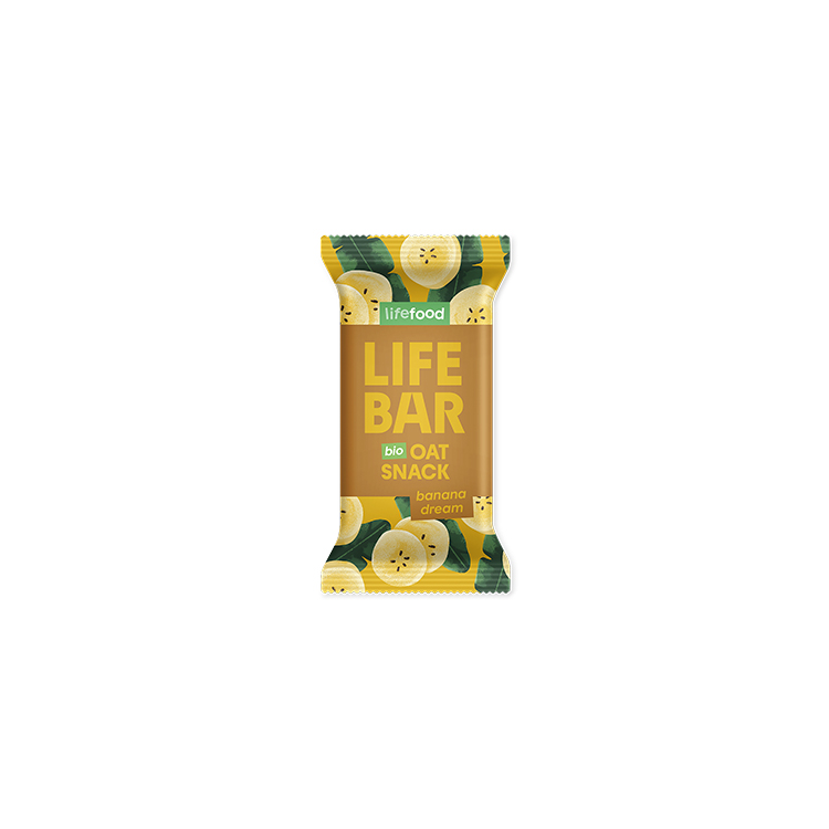 LIFEBAR CRU OAT BANANA  40g