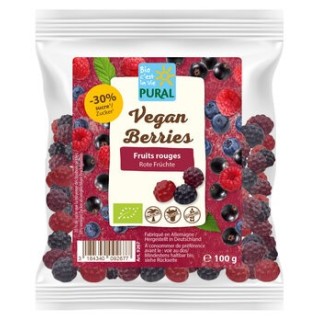VEGAN BERRIES FRUITS ROUGES   100g