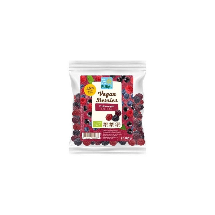 VEGAN BERRIES FRUITS ROUGES   100g