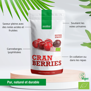 CRANBERRIES- CANNEBERGE  200g