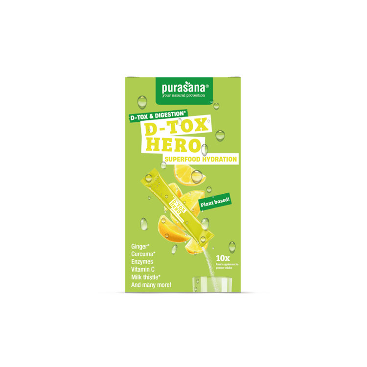 D-TOX HERO - DETOX & DIGESTION 10x4.5g D-TOX HERO - DETOX & DIGESTION 10x4.5g