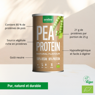 POIS NATURE PROTEIN VEGAN  poudre 400g
