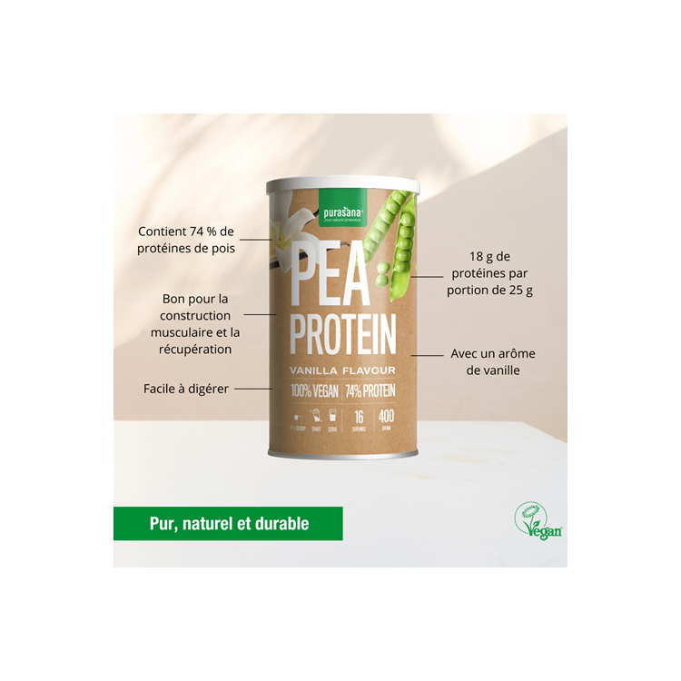PROTEIN POIS VANILLE  poudre 400g