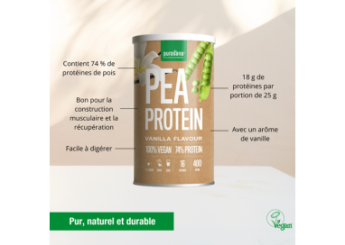 PROTEIN POIS VANILLE  poudre 400g