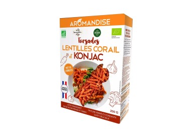 TORSADES LENTILLES CORAIL KONJAC  200g