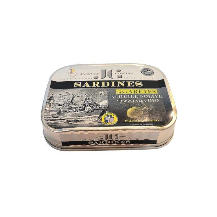SARDINES HUILE OLIVE sans arêtes  115g