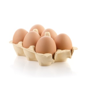 OEUFS FRAIS  CALIBRE 53/63g  x6