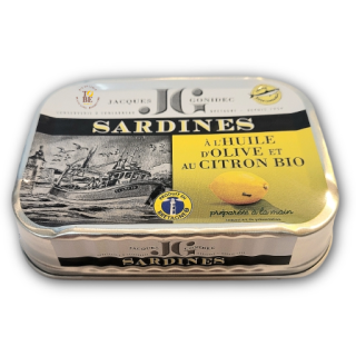 SARDINES HUILE OLIVE CITRON  115g