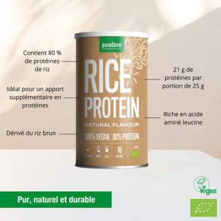 RIZ  NATURE PROTEIN VEGAN   poudre 400g