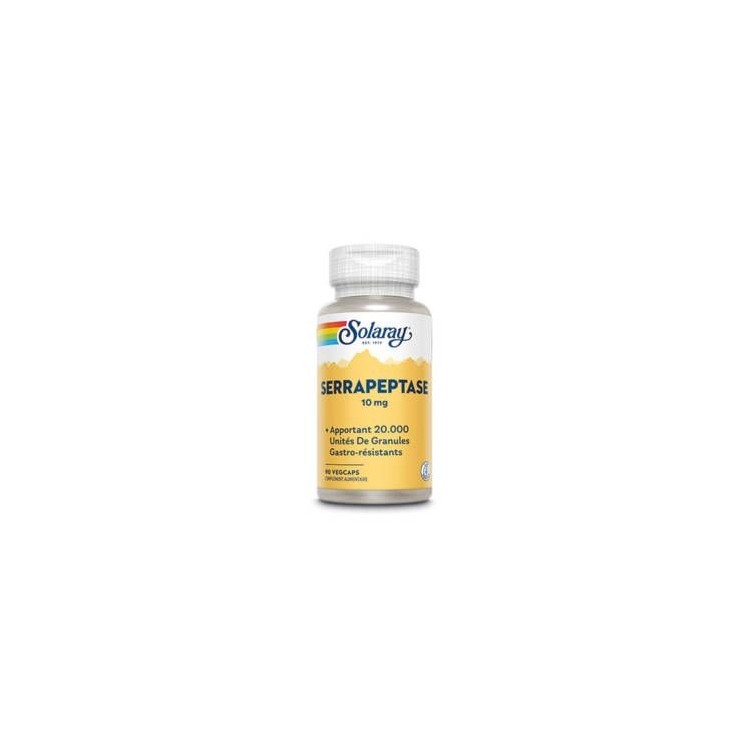 SERRAPEPTASE10mg 90caps gastro entérique SERRAPEPTASE10mg 90caps gastro entérique
