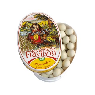 BONBONS ANIS GINGEMBRE boîte ovale 50g