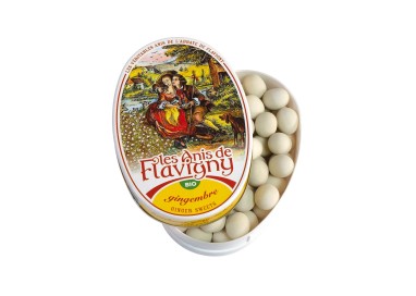 BONBONS ANIS GINGEMBRE boîte ovale 50g