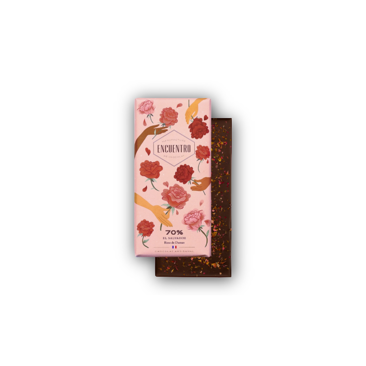 70% EL SALVADOR ROSE DAMAS tablette  75g