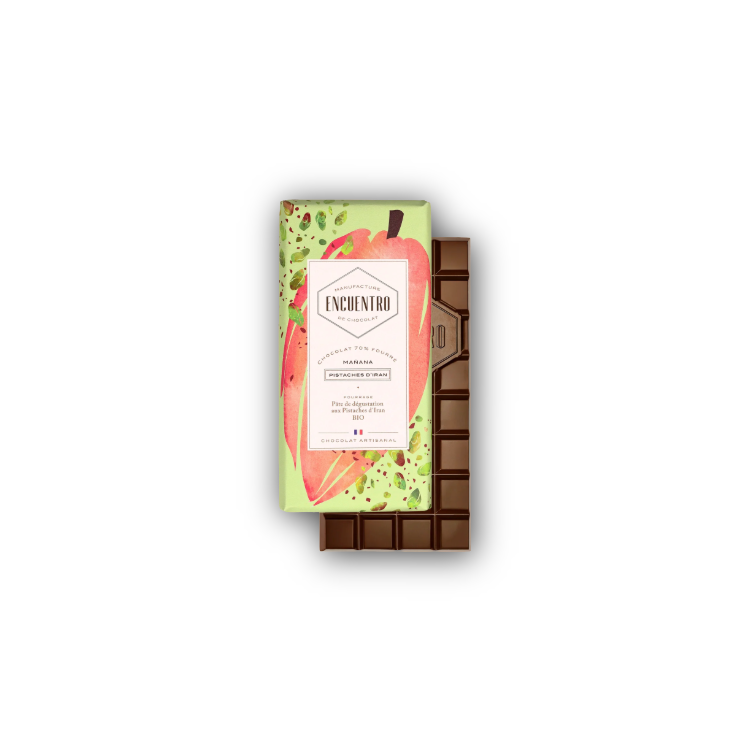 70% MAÑANA PISTACHE IRAN tablette 100g 70% MAÑANA PISTACHE IRAN tablette 100g