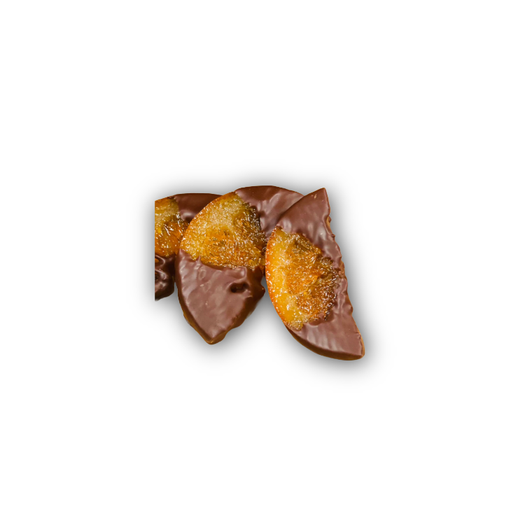 DEMI TRANCHES ORANGE CONFITE CHOCO 150g