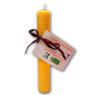 BOUGIE PURE CIRE ABEILLE (diam 3cm/H20cm