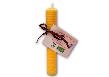 BOUGIE PURE CIRE ABEILLE (diam 3cm/H20cm