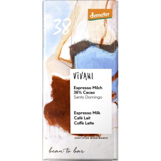 TABLETTE DE CHOC AU LAIT 38% EXPRESSO