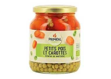PETIT POIS/CAROTTE sel/bocal verre370ml