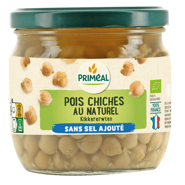 POIS CHICHES sel/bocal verre 370ml