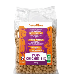 POIS CHICHES 100%  FRANCE  grains  500g
