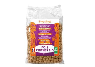 POIS CHICHES 100%  FRANCE  grains  500g