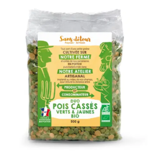 POIS CASSES 100%  FRANCE   graines  500g