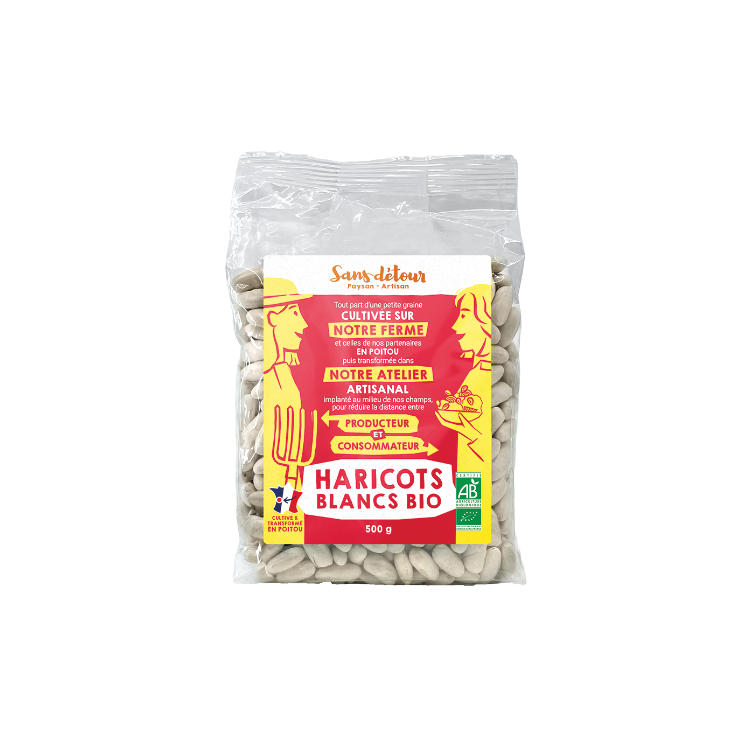 HARICOTS BLANCS 100% FRANCE grains 500g