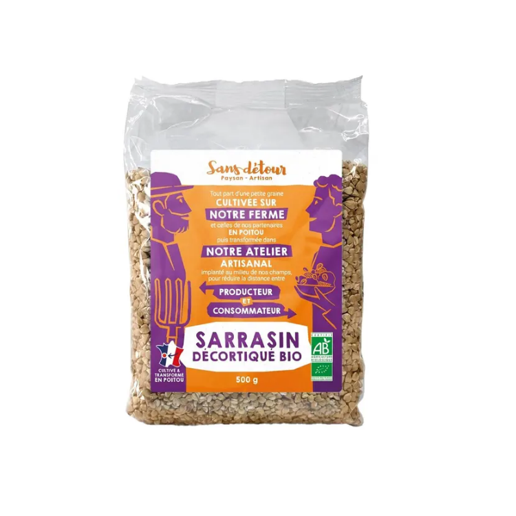 SARRASIN DECORTIQ 100% FRANCE grains500g SARRASIN DECORTIQ 100% FRANCE grains500g