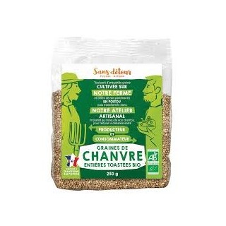 CHANVRE TOASTE 100% FRANCE graines 250g