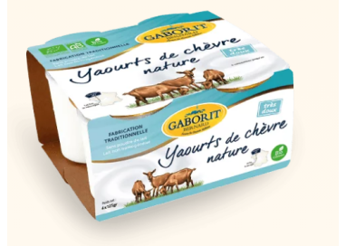 YAOURTS CHEVRE NATURE TRES DOUX  4x125g