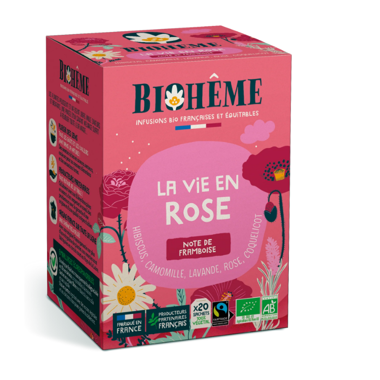 BIOHÊME LA VIE en ROSE  x20 sachets