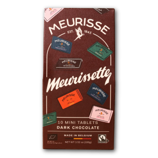 MEURISSETTES 10 MINI DARK CHOCOLATE 100g