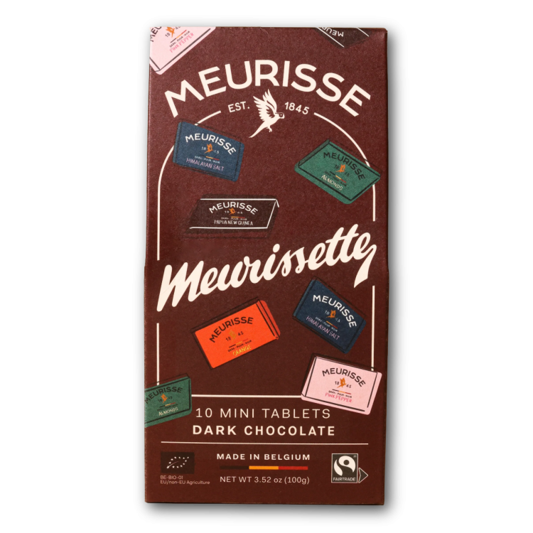 MEURISSETTES 10 MINI DARK CHOCOLATE 100g