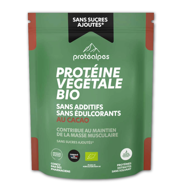PROTEINE VEGETALE BIO CACAO s/sucre 540g