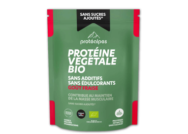 PROTEINE VEGETALE BIO FRAISE s/sucre540g