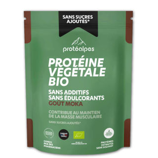 PROTEINE VEGETALE BIO MOKA s/sucre 540g
