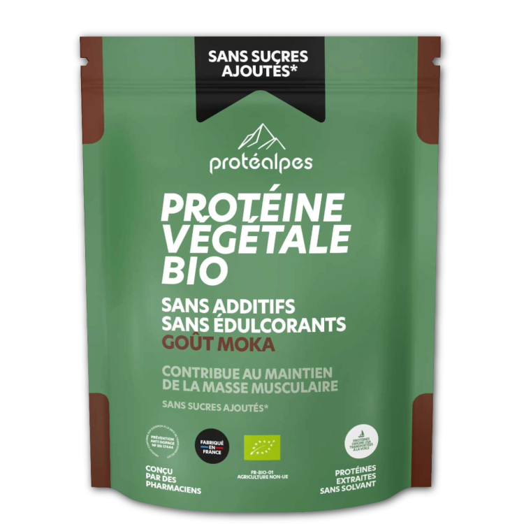 PROTEINE VEGETALE BIO MOKA s/sucre 540g