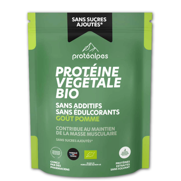 PROTEINE VEGETALE BIO POMME s/sucre 540g