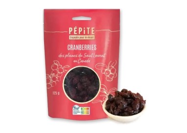 CRANBERRIES jus pomme  CANADA 125g