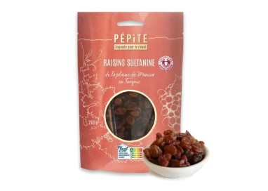RAISINS SULTANINE gros calibTURQUIE 250g