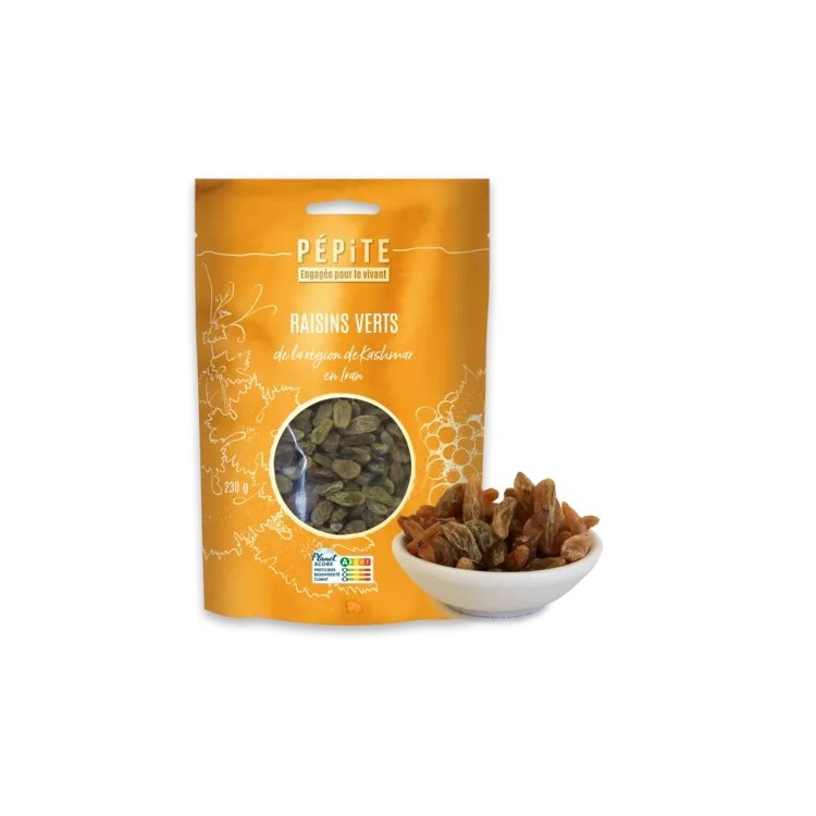 RAISINS VERTS séchés   IRAN   230g