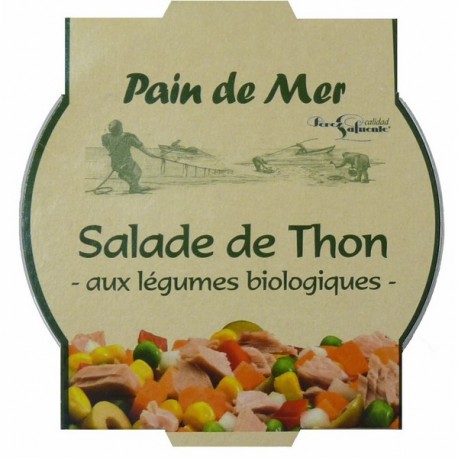 Salade de thon aux légumes bio 250 gr Salade de thon aux légumes bio 250 gr