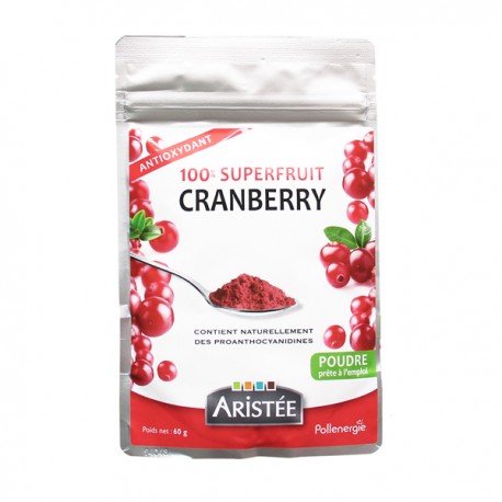 Superfruit Cranberry poudre 60 gr Superfruit Cranberry poudre 60 gr