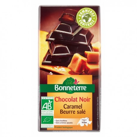CHOCOLAT NOIR fourré Caramel beurre salé CHOCOLAT NOIR fourré Caramel beurre salé